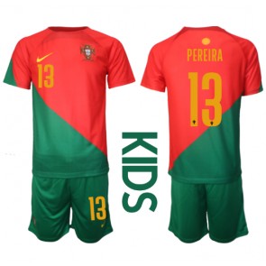 Portugal Danilo Pereira #13 kläder Barn VM 2022 Hemmatröja Kortärmad (+ korta byxor)